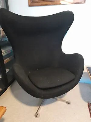 Egg Lounge Chair  Replia Jacobsen Design . Plus Leather Foot Stool.   • $275
