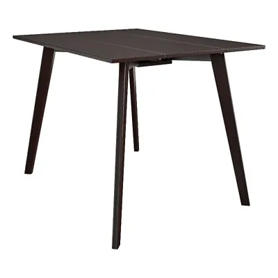 Pemberly Row 48 X 30 Wood Drop Leaf Dining Table In Dark Mahogany • $189.83