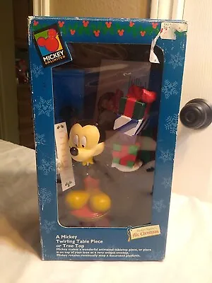 1998 Disney Mr Christmas Mickey Unlimited Mouse Table Piece Tree Topper Twirling • $35