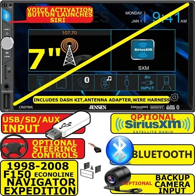 F150 Navigator Expedition Econoline Bluetooth Usb Aux Car Radio W/ Opt. Siriusxm • $229.99