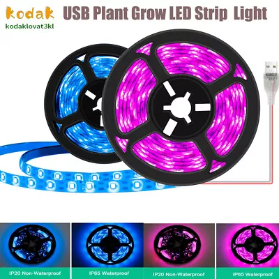 £5.27 • Buy LED Plant Grow Strip Light Touch Switch USB Power Waterproof Flower Indoor Lamp