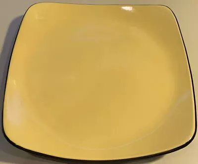 Corelle Hearthstone Stoneware Turmeric Mustard Yellow Square Dinner Plate 11.5  • $9.99
