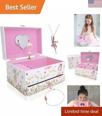 Girls Ballerina Jewelry Box With Music - Includes Necklace & Bracelet Set • $55.99