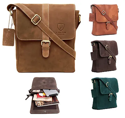 Mens Leather Shoulder Bag Designer Ladies Cross Body Work Messenger Travel Case • £22.64