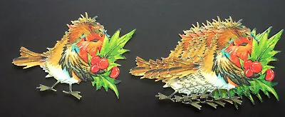 £1.70 • Buy Tattered Lace Charisma Cute Fluffy Robin With Holly Christmas Die Cuts