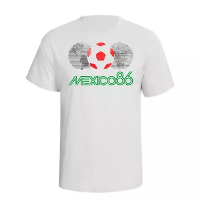 Mexico 86 Classic Football World Cup Mens Organic T-Shirt Retro Distress Style • $26.99