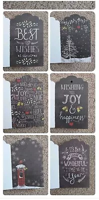 Christmas Craft TAG PAD FESTIVE CHALKBOARD & Sentiments 30 Tags CRAFTWORK CARDS  • £6.95