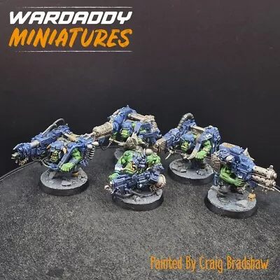 Pro Painted Warhammer 40K Ork Lootas ×5 Lot CB7 GAMES WORKSHOP Orks • £50.89