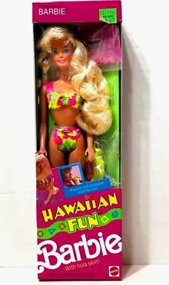 HAWAIIAN FUN BARBIE Doll & Bracelet Pineapple Scent Vintage Mattel 1990 5940 NIB • $59.99