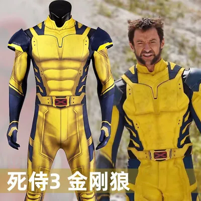 $64.23 • Buy 2023 Deadpool 3 Wolverine X-men Bodysuit Cosplay Custome Set Men Halloween Cos