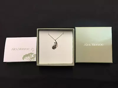 Alex Monroe 925 Sterling Silver Big Peacock Feather Brand New In Box With Tags • $251.72