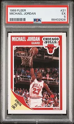 Michael Jordan PSA 5 1989 Fleer 21 NBA Chicago Bulls Pop MJ • $0.99