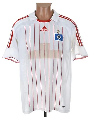 Hamburg Sv 2007/2008 Home Football Shirt Jersey Adidas Size L Adult • £23.99