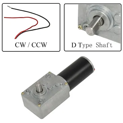 Gear Box Motor DC 12V 24V High Torque Electric Power Speed Reduce Turbine Worm • $32.79