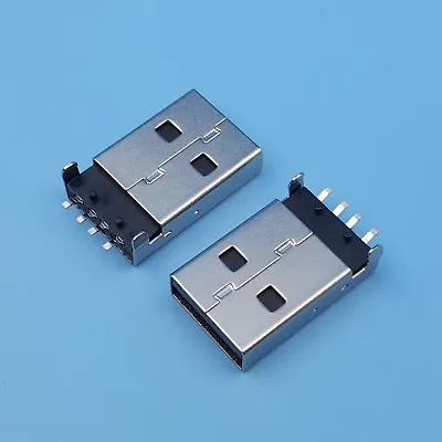 $2.08 • Buy 10Pcs USB Type A Male Plug SMT SMD PCB Mount Solder Connector