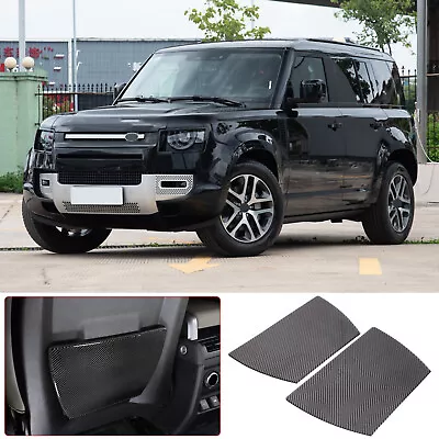 Rear Seat Storage Box Panel Sticker Carbon Fiber For Land Rover Defender 2020-24 • $115.49