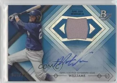 2014 Bowman Platinum Auto Relics Blue Refractor /199 Mason Williams #AR-MW Auto • $4.66