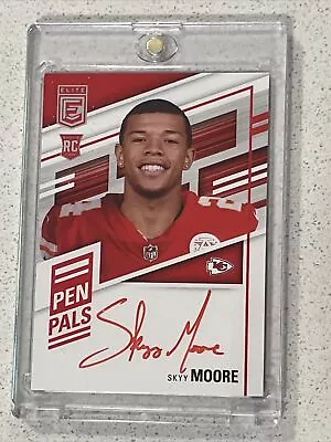 2022 Donruss Elite Skyy Moore Pen Pals RED Ink Auto RC Chiefs SSP Rumored 1/1! • $195