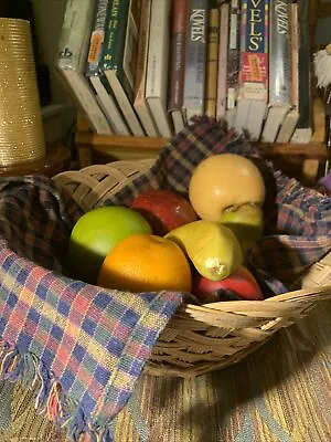 Vintage Large Woven Bread Fruit Open Storage Basket~Rustic Country~12” • $33.96