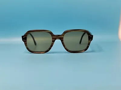 Vintage 60s Metzler Acetate Rectangular Sunglasses Made In Germany 48/20 #a10 • $60