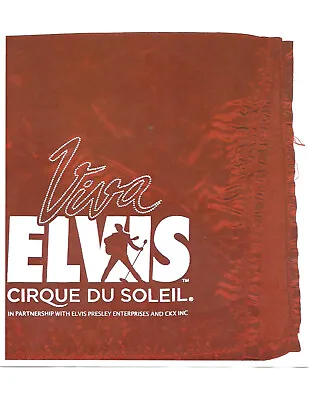 Elvis Presley Concert Scarf Viva Cirque Du Soleil • $19.99