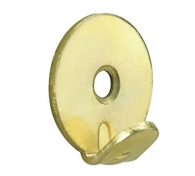 Heavy Duty Brass Plated Round Picture Hook Mirror Painting Frame Wall 1 Hole+s+r • £3.06