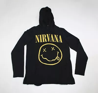 2017 Nirvana Hoodie Grunge Band Women's Pullover Sweats Extra Small • £122.42