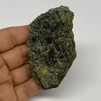 96.2g3 X1.8 X0.7 Green Epidote Custer/Leaf Mineral Specimen @Pakistan B27642 • $22.80