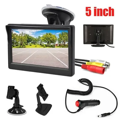 5  TFT LCD HD Color Screen RCA Monitor For Car Rear View Backup Reverse Camera  • $29.99