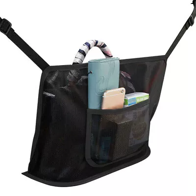 Car Net Pocket Handbag Holder Between Seats Organizer Purse Storage Mesh Bag • $14.23