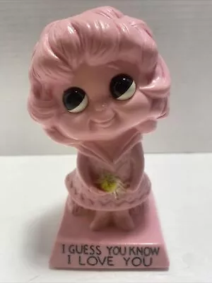 Vintage 1972 R & W Berries Co #9060 Pink 6  Figurine I Guess You Know I Love You • $7.99