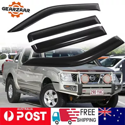 4pcs Weathershields Weather Shields For Nissan Navara D40 05-15 Model Sun Visors • $38.94