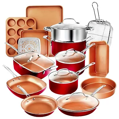 $229.99 • Buy Gotham Steel 20 Piece Nonstick Cookware & Bakeware Set - 3 Available Colors