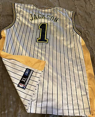 STEPHEN JACKSON Indiana PACERS Basketball REEBOK Replica XL Jersey NBA White • $30.59