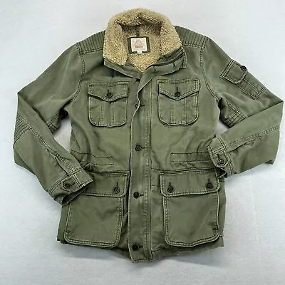 Lucky Brand Jacket Small Men's Sherpa Lined Military Chore Coat Outdoors • $39.99