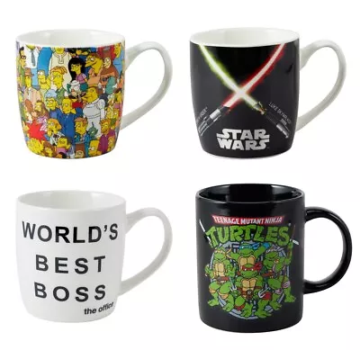 Licensed T.V Cartoon Movie Music Character Ceramic Coffee Tea Cup Mugs - AUS • $19.95