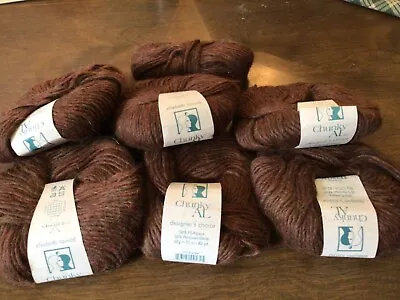 Elsebeth Lavold Chunky Al Alpaca Wool 013 Bramble 67582 50g 82 Yd Lot X6 Plus • $40