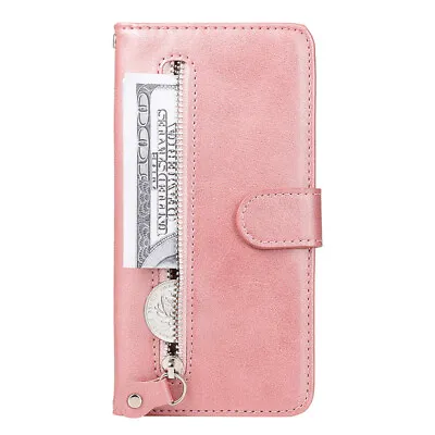 $15.88 • Buy Zipper Wallet Leather Flip Case Cover For Oppo A78 A58 A17 A96 Reno8 Realme 10