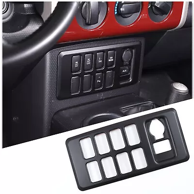 Matt Black ABS Driving Assist Button Cover Trim For Toyot FJ Cruiser 2007-2021 • $57.41