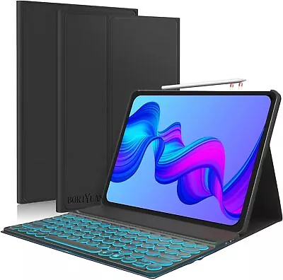 For IPad Pro 12.9  4th/5th/6th Gen 2022 Smart Cover With Backlit Keyboard Case • £14.99