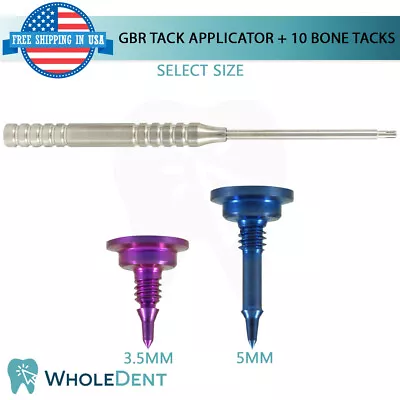 $159 • Buy GBR 10x Bone Tack + Applicator Set Mesh Membrane Fixation Tac, Dental Implant 
