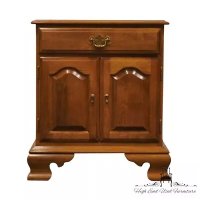 ETHAN ALLEN Heirloom Nutmeg Maple Colonial Early American 23  Cabinet Nightst... • $637.99