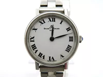 Baume & Mercier Geneve 1622 Vintage Manual Winding White Dial Ladies Watch • $160