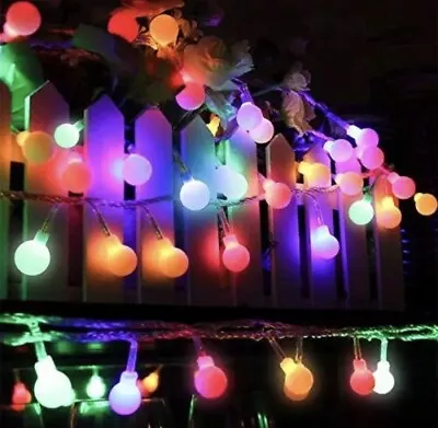 $27 • Buy LED Globe Bulb Ball Lights Electric Garden Outdoor Indoor Christmas Decorations