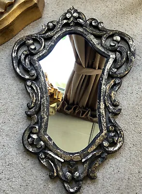 £18.99 • Buy Beautiful Wooden Framed Ornate  “ Gothic” Style   Wall Mirror 23.5” Tall