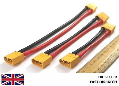 XT90 Extension Cable/Wire/Lead 10/15/20cm 100/150/200mm 10AWG • £6.25