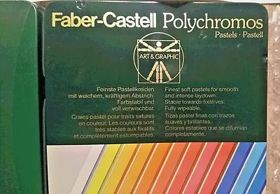 FABER-CASTELL PASTELS POLYCHROMOS Set Of 24 Rare Design 90s   • $50