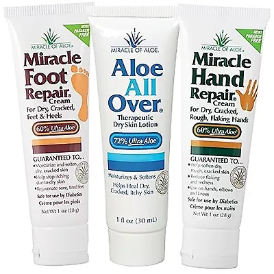 3-Pack Miracle Assortment Miracle Foot Repair Hand Repair And Aloe All Over • $8.99