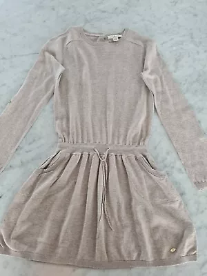 Girls Massimo Dutti Knitted Beige Dress Size 9-10 • $50