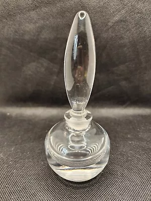 $16 • Buy Clear Glass Round Base Tear Drop Top Perfume Bottle